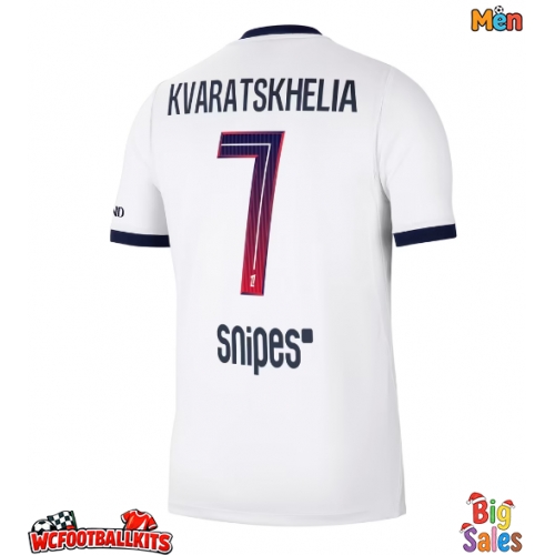 Paris Saint-Germain Khvicha Kvaratskhelia #7 Replica Away Stadium Shirt 2026-27 Short Sleeve